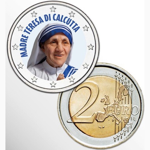 Euro madre teresa - 2€,