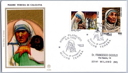 Italia fdc madre teresa - italia,