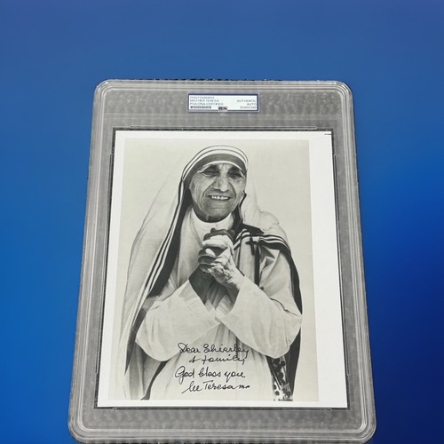 Madre teresa firmata autografo - madre,