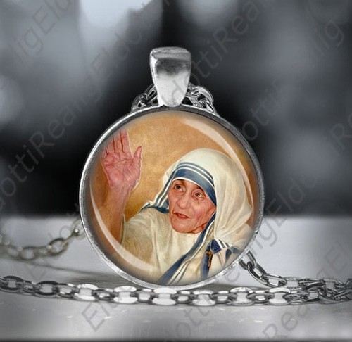 Collana madre teresa santa - collana,